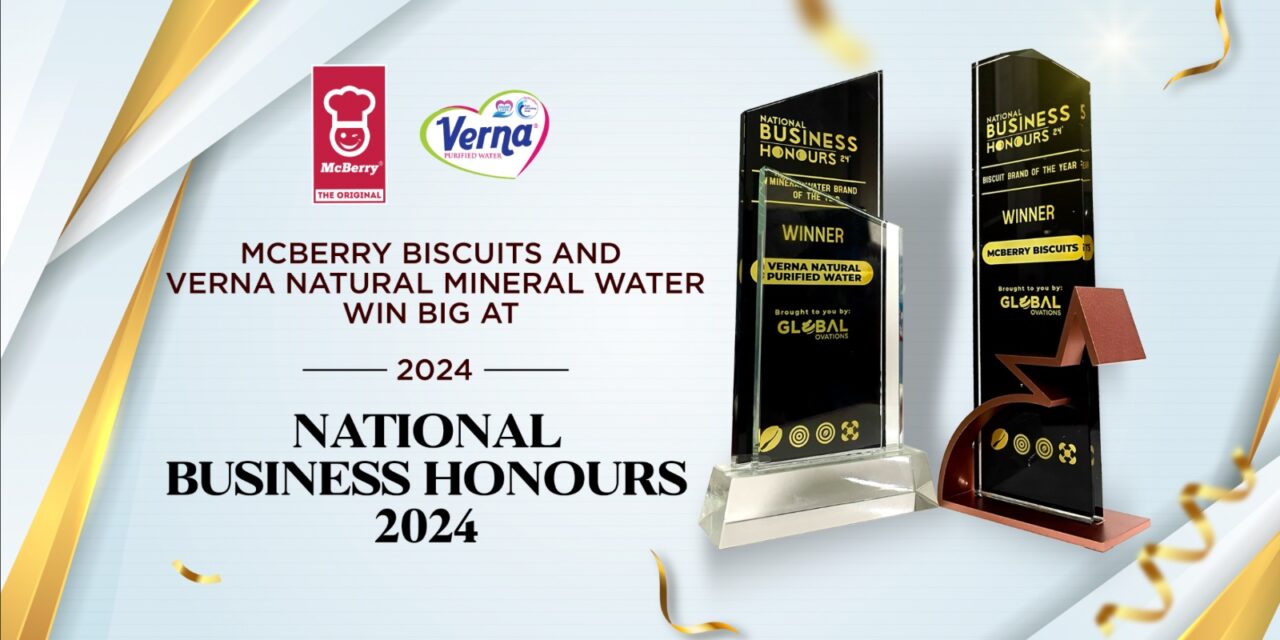 McBerry Biscuits And Verna Mineral Water Secures Top Awards at the 2024 National Business Honours